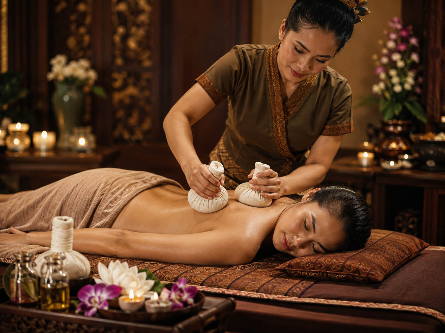 Kräuterstempelmassage